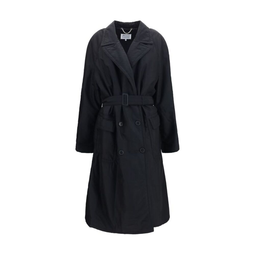 Margiela Women Double-Breasted Belted Coat